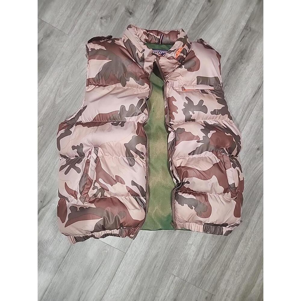 The Fresh Brand Vintage Label Camo Vest SIZE 3XL